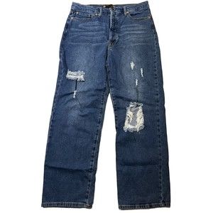 BBJ Los Angeles Medium Ripped Wash High Rise Jeans Womens Size 13/31‎
